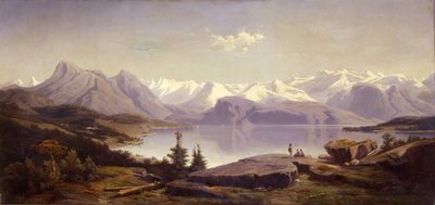 Swiss Landscape with Lake by Alexandre Calame