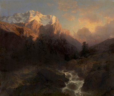 The Wetterhorn by Alexandre Calame