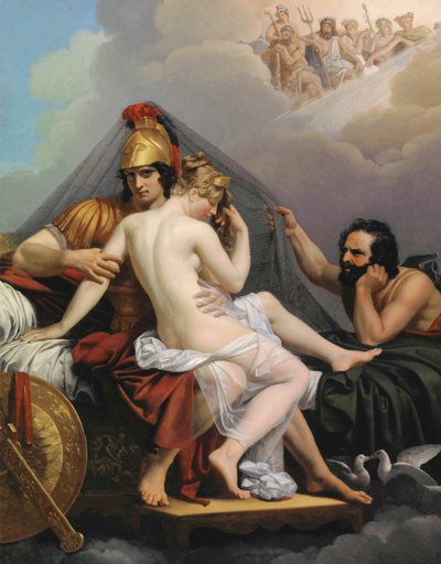 Mars and Venus Surprised by Vulcan by Alexandre Charles Guillemot