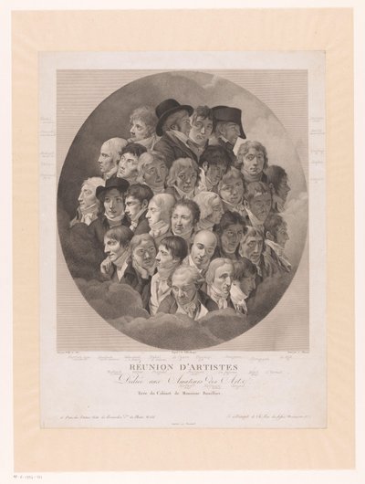 Group Portrait of 29 Artists by Alexandre Clément