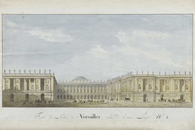 Facade Project for the Palace of Versailles on the Entrance Side, 1811-1813 by Alexandre Dufour