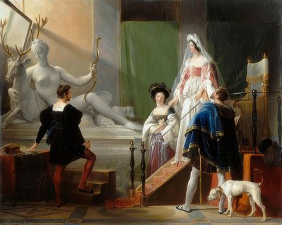 Diane de Poitiers Visits the Studio of Jean Goujon by Alexandre Evariste Fragonard