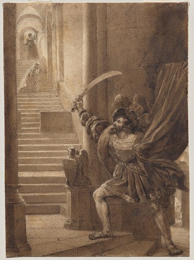 François I Brandishing a Sword by Alexandre Evariste Fragonard