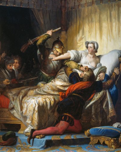 Massacre in night of Saint Bartholomew by Alexandre Evariste Fragonard