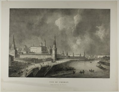 View of the Kremlin from the Stone Bridge by Alexandre Evariste Fragonard