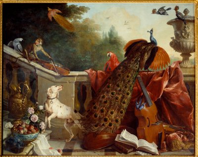 Animals, Flowers and Fruits by Alexandre Francois Desportes