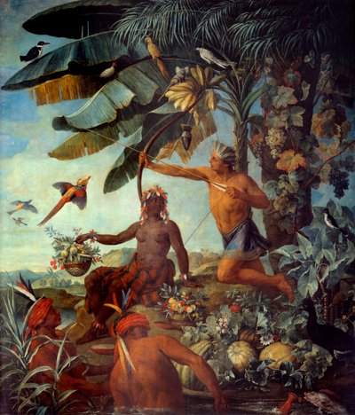 Indian Fishers and Hunters by Alexandre Francois Desportes