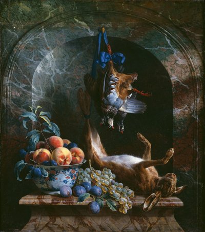 Still Life with Dead Game in a Marble Niche, 1706 by Alexandre Francois Desportes