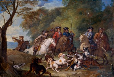 Study for The Wolf Hunt by Alexandre Francois Desportes