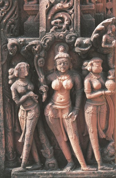 Sculpture Depicting Female Figures, Jain Temple No 16, Deogarh, Uttar Pradesh, India, 8th-17th Century by Nicolas Toussaint Charlet