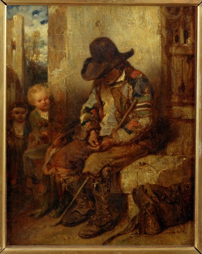 A Beggar Counting His Take by Alexandre Gabriel Decamps