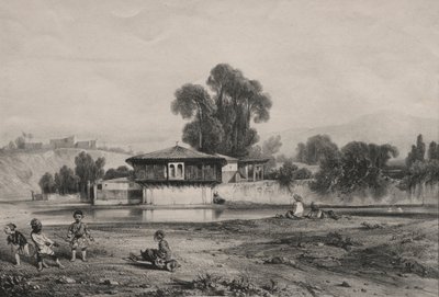 Pavilion at the Edge of a River by Alexandre Gabriel Decamps