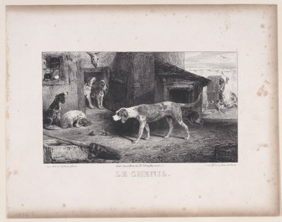 The Kennel, from the series Hunting Scenes by Alexandre Gabriel Decamps