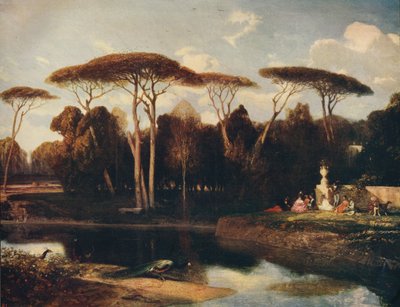 The Villa Doria - Panfili, Rome by Alexandre Gabriel Decamps