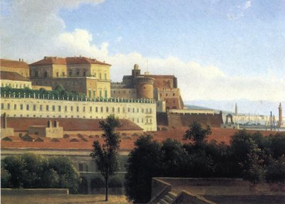 Naples, the Palazzo Reale by Alexandre Hyacinthe Dunouy