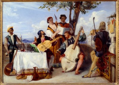 The Venitian Concert by Alexandre Jean Baptiste Hesse