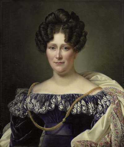Johanna Henriette Engelen (1789-1878), second Wife of Daniel Francis Schas by Alexandre Jean Dubois Drahonet (signed by artist)