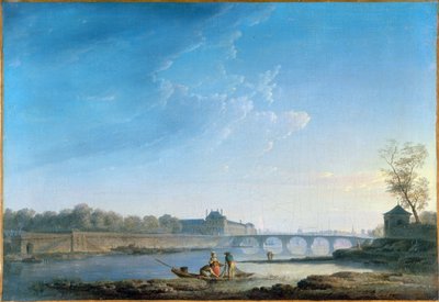 The Quay of the Tuileries and the Pont Royal, c.1780 by Alexandre Jean Noel