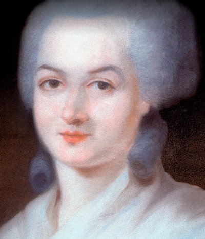 Portrait of Olympe de Gouges (Detail) by Alexandre Kucharski