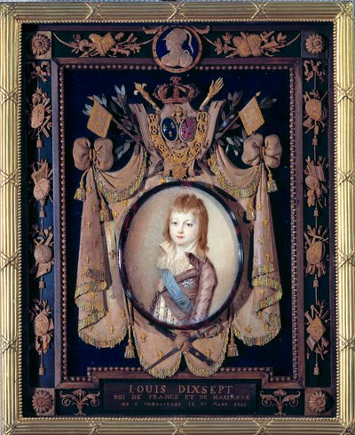 Portrait of the Dolphin Louis XVII by Alexandre Kucharski