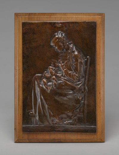 Maternity, or Young Woman Nursing a Child, model 1882 by Alexandre Louis Marie Charpentier