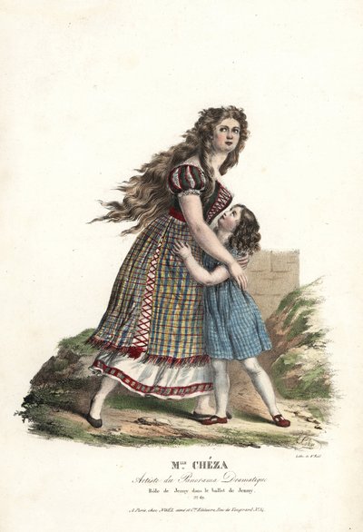 Ballerina Miss Marie Cheza as Jenny in the ballet-pantomime Jenny by Alexandre Marie Colin