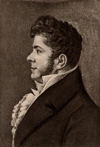 Portrait of Stendhal, French novelist by Alexandre Marie Longuet