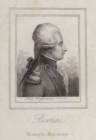 Antoine de Bertin, French poet by Alexandre Massard