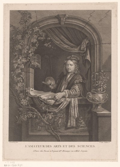 Self-portrait of Gerard Dou by Alexandre Tardieu