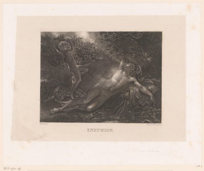 Endymion Visited by Diana by Alexandre Vincent Sixdeniers