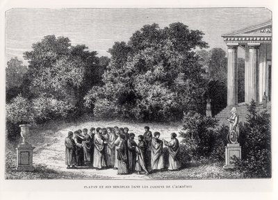 Plato and His Disciples in the Garden of the Academy by Alexandre de Bar