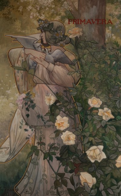Decorative Panels of the Four Seasons: Spring by Alexandre de Riquer