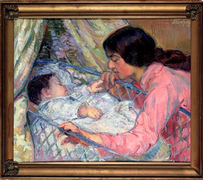 At The Cradle by Alexandrovitch Tarkhoff