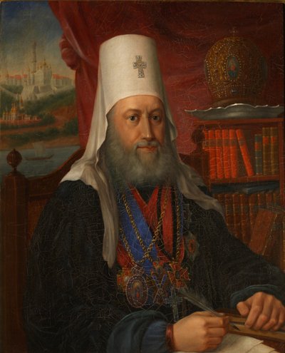 Portrait of Yevgeny Bolkhovitinov, Metropolitan of Kiev and Galicia by Alexei Afanasyevich Kalashnikov