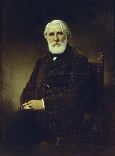 Portrait of the author Ivan S. Turgenev by Alexei Alexeyevich Harlamov