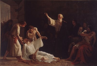 The Punishment of Ananias and Sapphira by Alexei Alexeyevich Harlamov