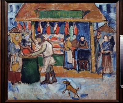 A Butcher Shop by Alexei Alexeyevich Morgunov