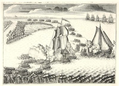 The Battle at the Mouth of the Neva on May 18, 1703 by Alexei Fyodorovich Zubov