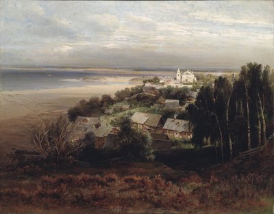 The Cave Monastery of the Ascension of Jesus, near Nizhny Novgorod by Alexei Kondratjewitsch Sawrassow