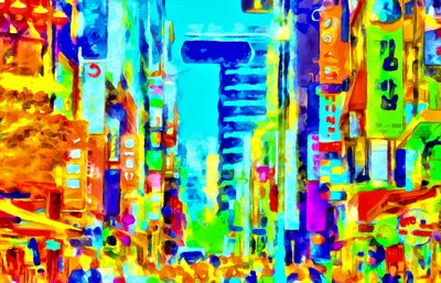 Multicolors City, Literally, 2020 by Alexei Makhov