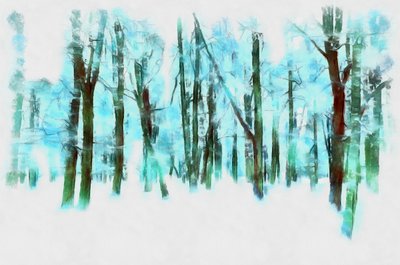 Winter in the Forest by Alexei Makhov