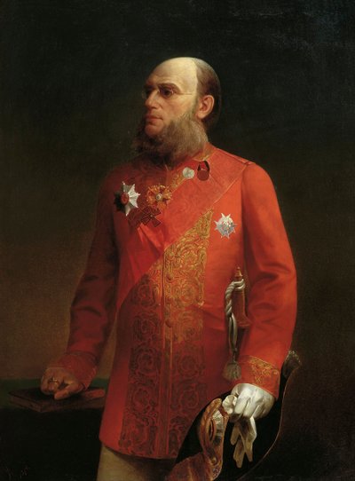 Portrait of the Russian geographer Pyotr Semenov-Tyan-Shansky by Alexei Mikhailovich Kolesov