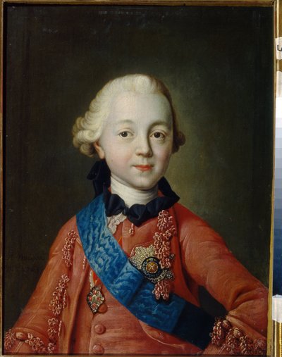 Portrait of Grand Duke Pavel Petrovich as a Child by Alexei Petrovich Antropov