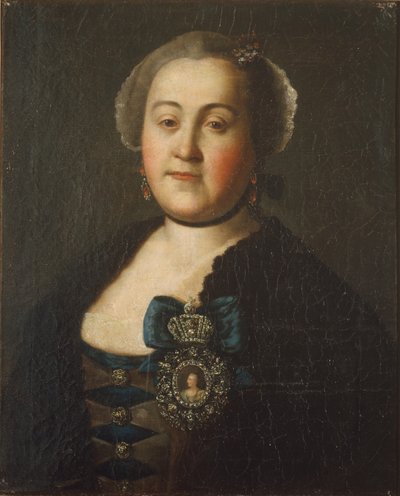 Portrait of Countess Agrippina Leontievna Apraxina, End of 1750s by Alexei Petrovich Antropov