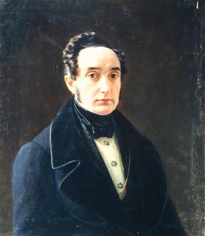 Portrait of the author Ivan Panayev by Alexei Vasilievich Tyranov