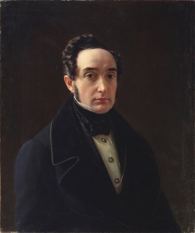 Portrait of Vladimir Ivanovich Panayev by Alexei Vasilyevich Tyranov