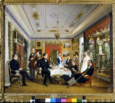 The tea table by Alexei Yakovlevich Voloskov