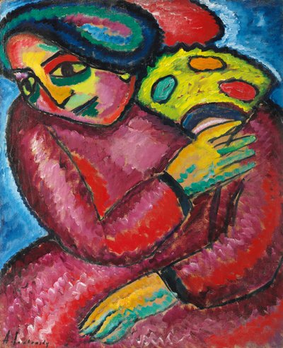 Dance with Yellow Fan by Alexej von Jawlensky