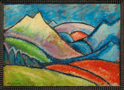 Landscape Oberstdorf by Alexej von Jawlensky