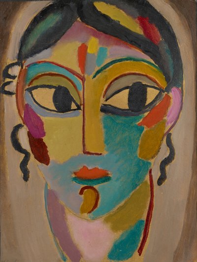 Mystical Head: Head of a Girl by Alexej von Jawlensky